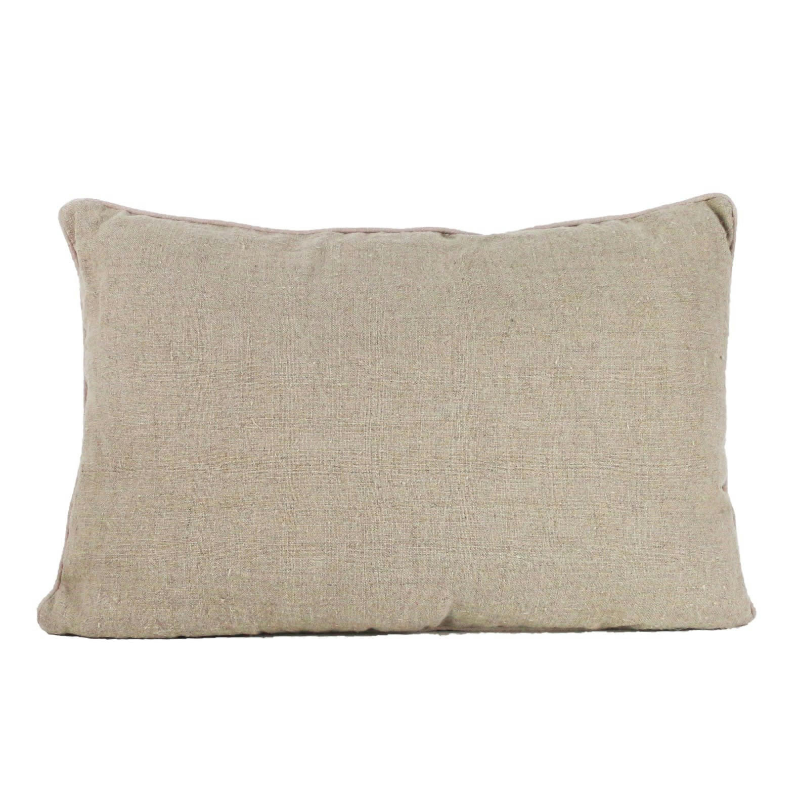 LINO 330 - Coussin en lin blanc 40x60