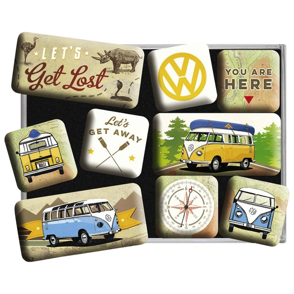 Magnet, bunt, 9 Stück
