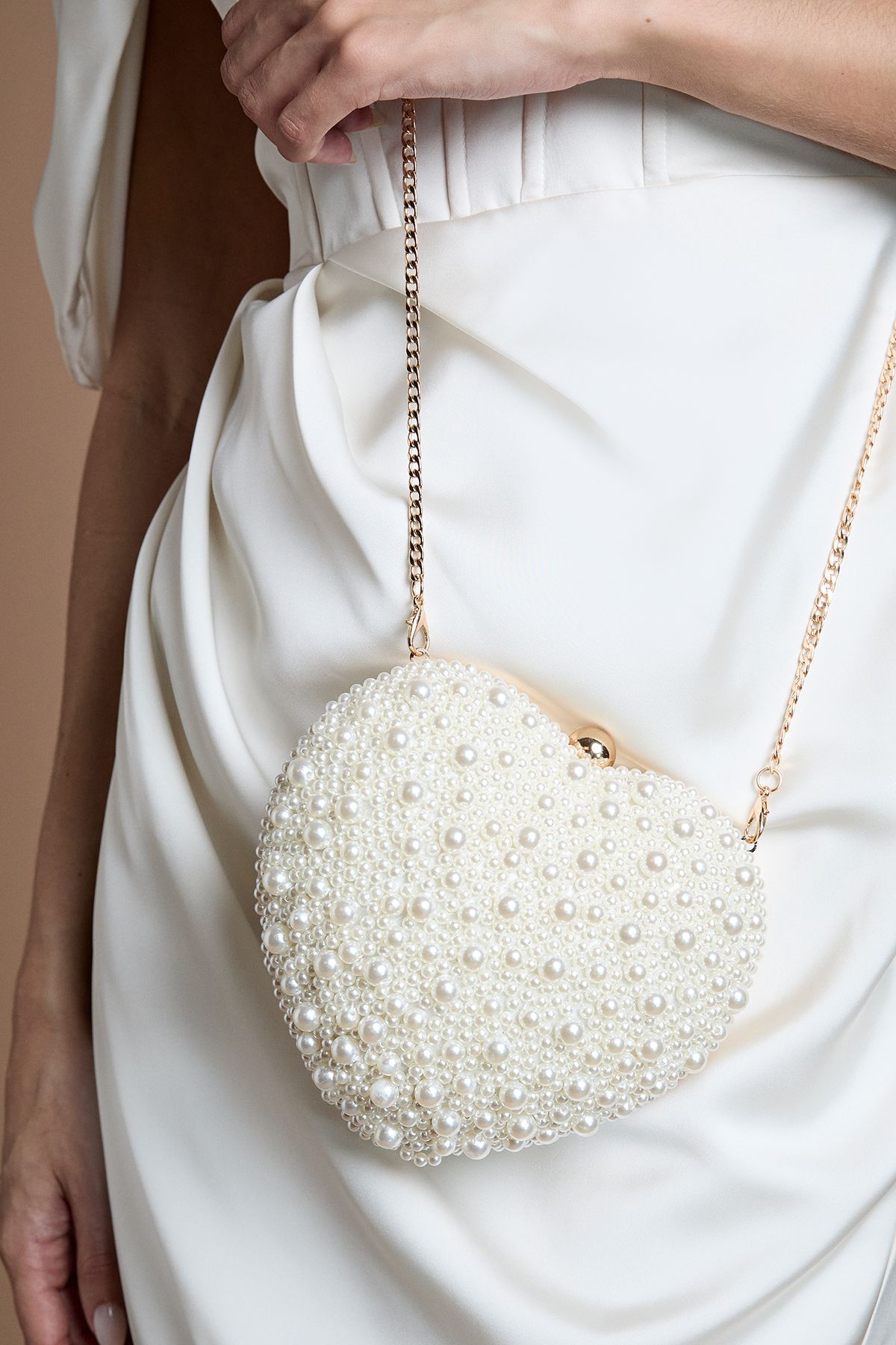 Coast Bridal Aurelia Pearl Love Heart Shape Clutch Bag