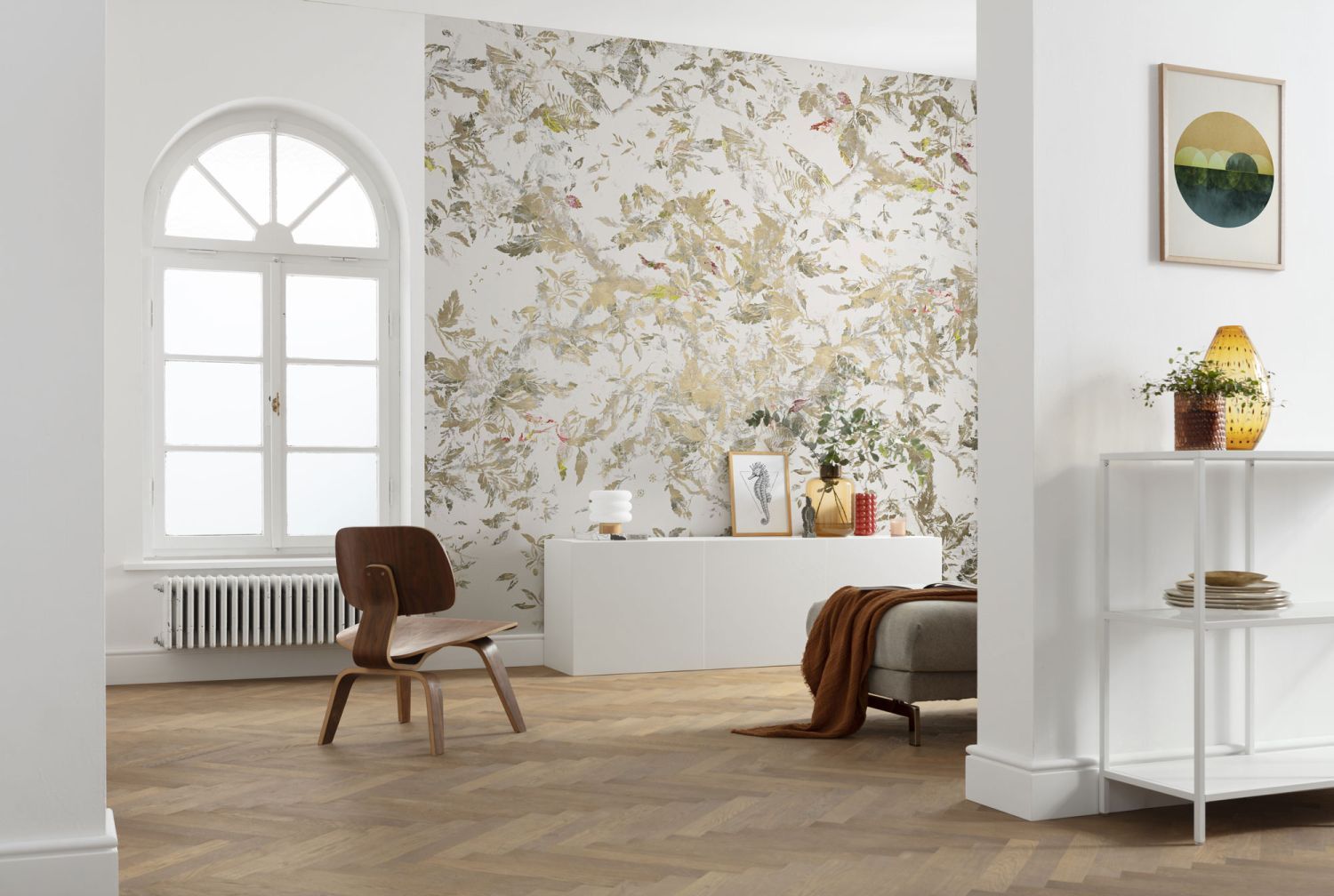 Sanders & Sanders fotobehang veren beige - 400 x 280 cm - 612469