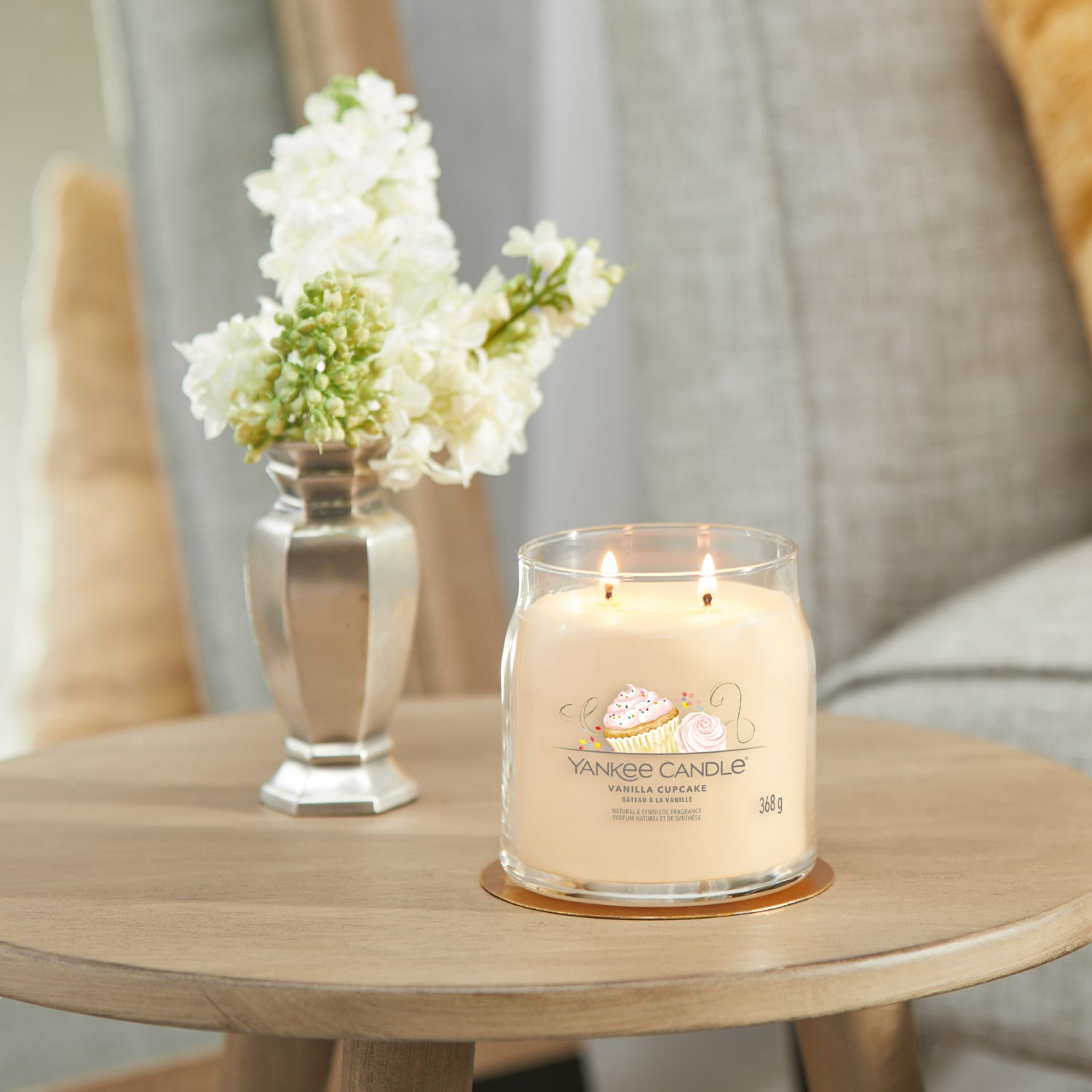 Vanilla Cupcake, candela in giara media Yankee Candle