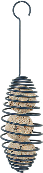 Mangeoire spirale pour les boules de graisse pour oiseaux Zolux cerise