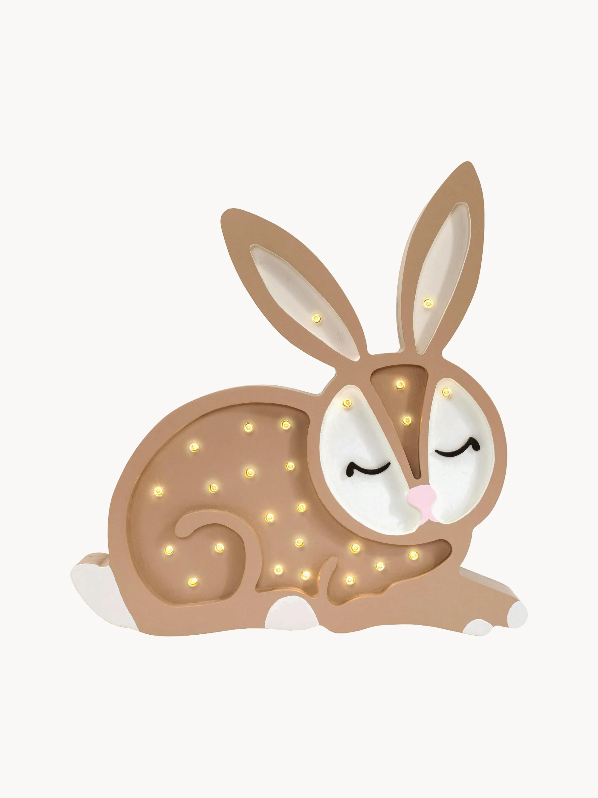 Handgefertigte LED-Kinderzimmerlampe Bunny mit Timerfunktion und Fernbedienung, dimmbar