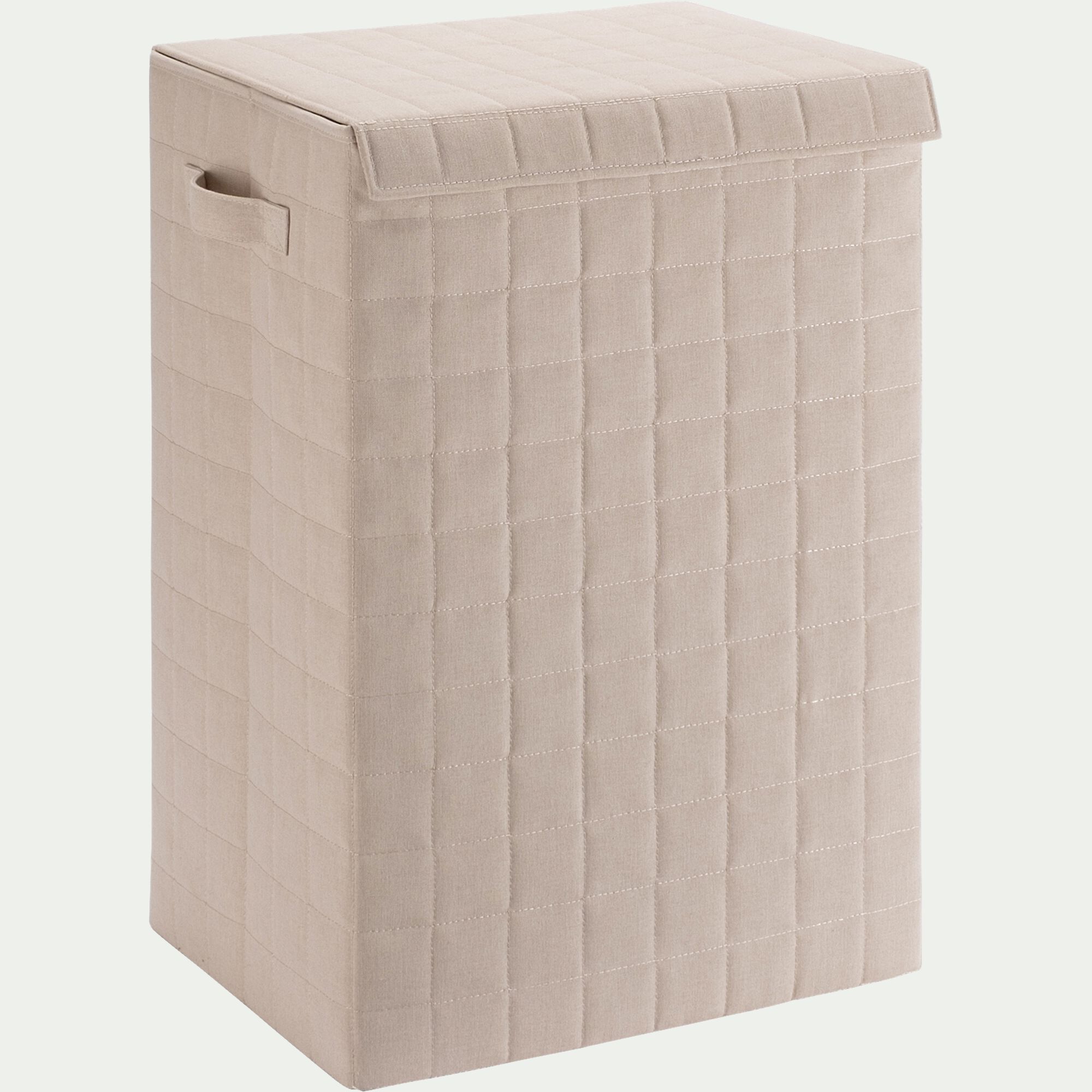 PEYROLLES - Panier à linge pliable en tissu H60cm - beige