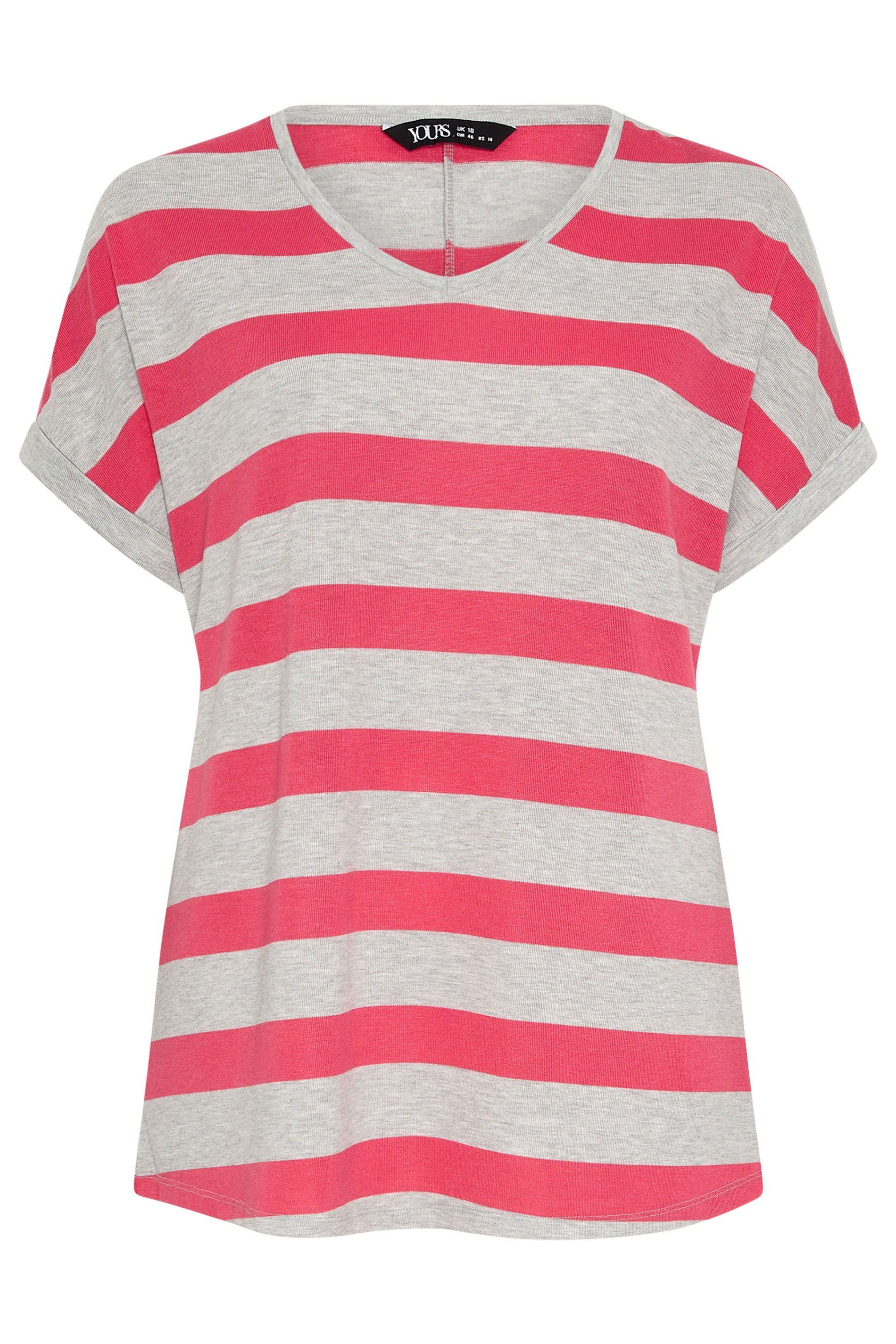 Yours Stripe V-Neck T-Shirt