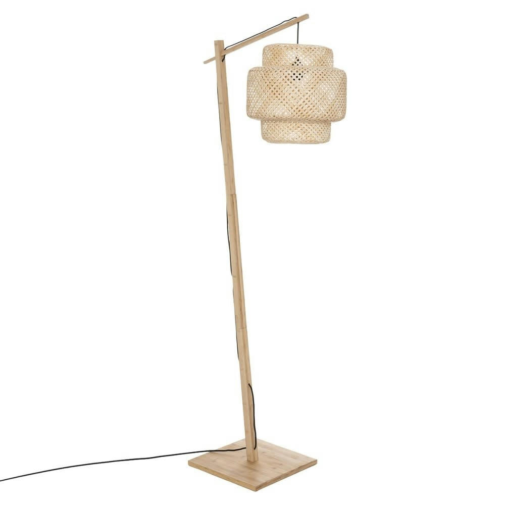 - Lampadaire bambou Beige