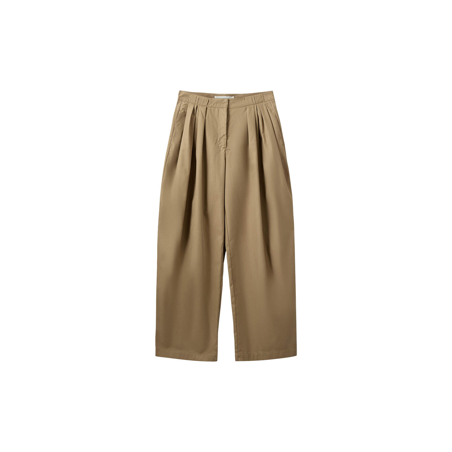 TAMARASW BARREL SHAPED TROUSERS, light brown