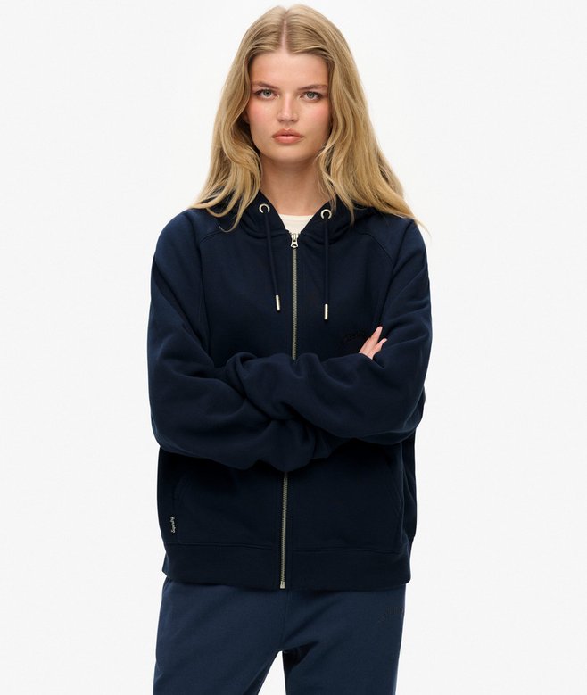 Essential Logo Raglan Zip Hoodie