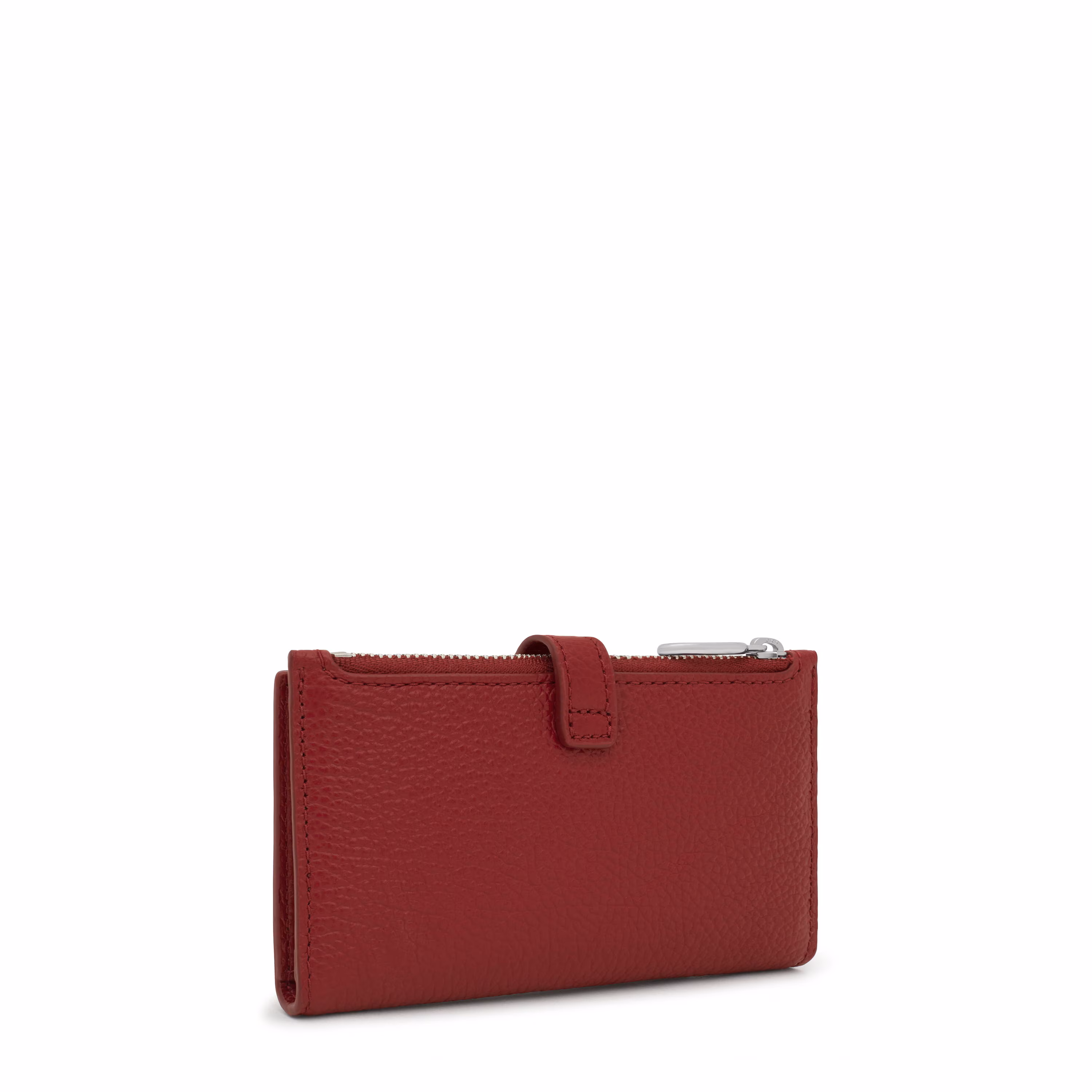 Cartera de piel granate TOUS Buckles