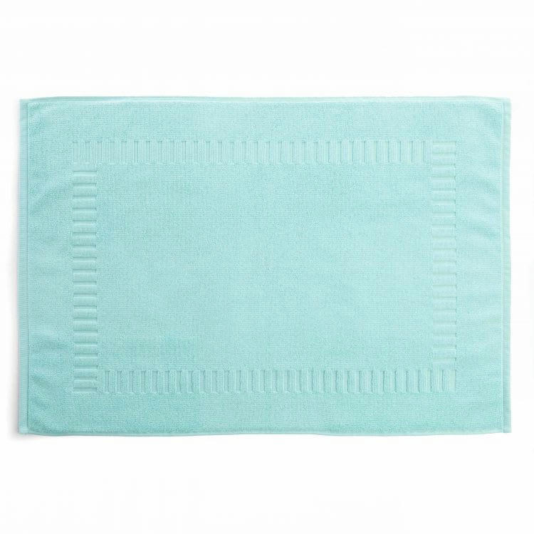 PURE SQUARE - Tapis de bain en Coton Aquaverde 50x70 cm