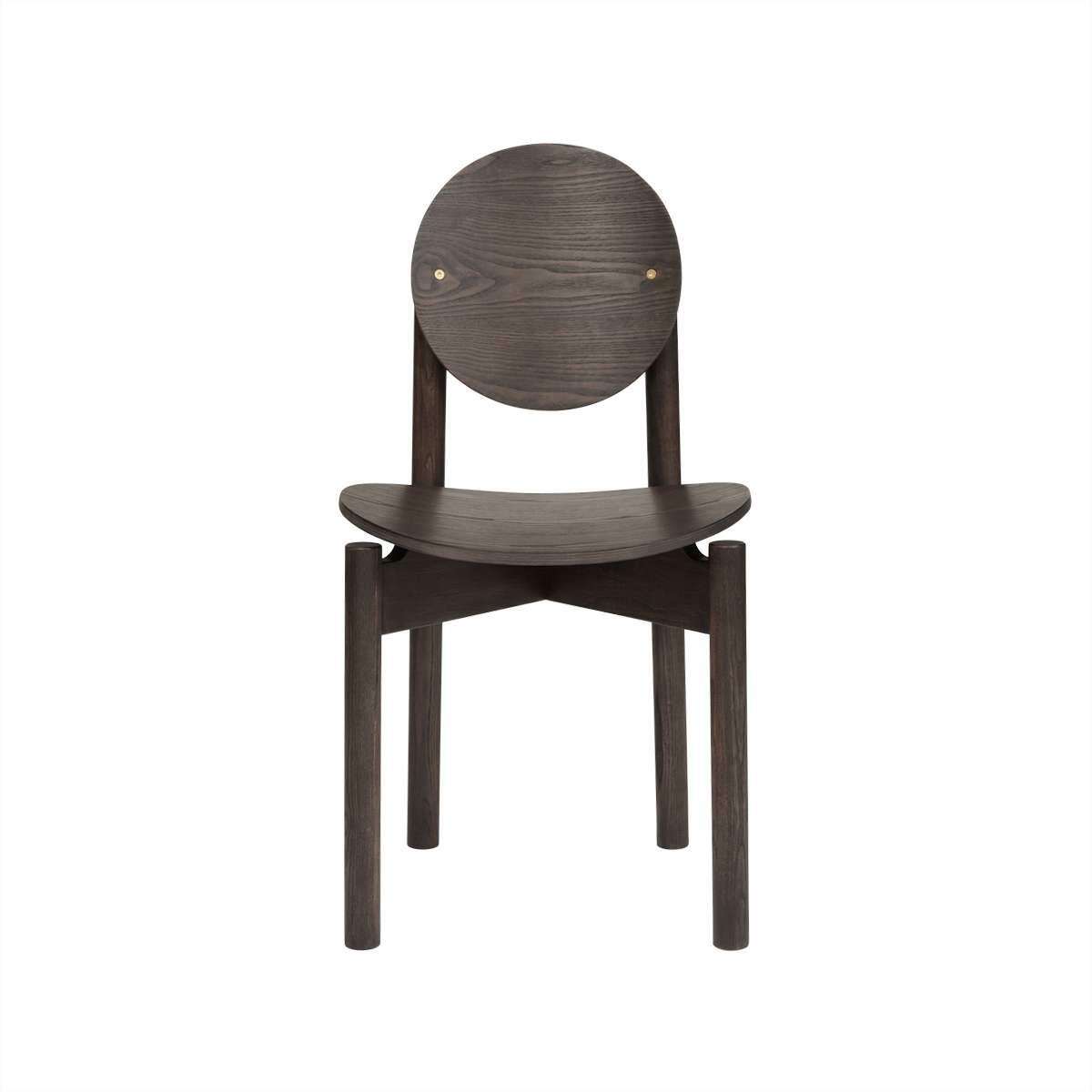 OY - Chaise marron en bois H84x46,5x44,6cm