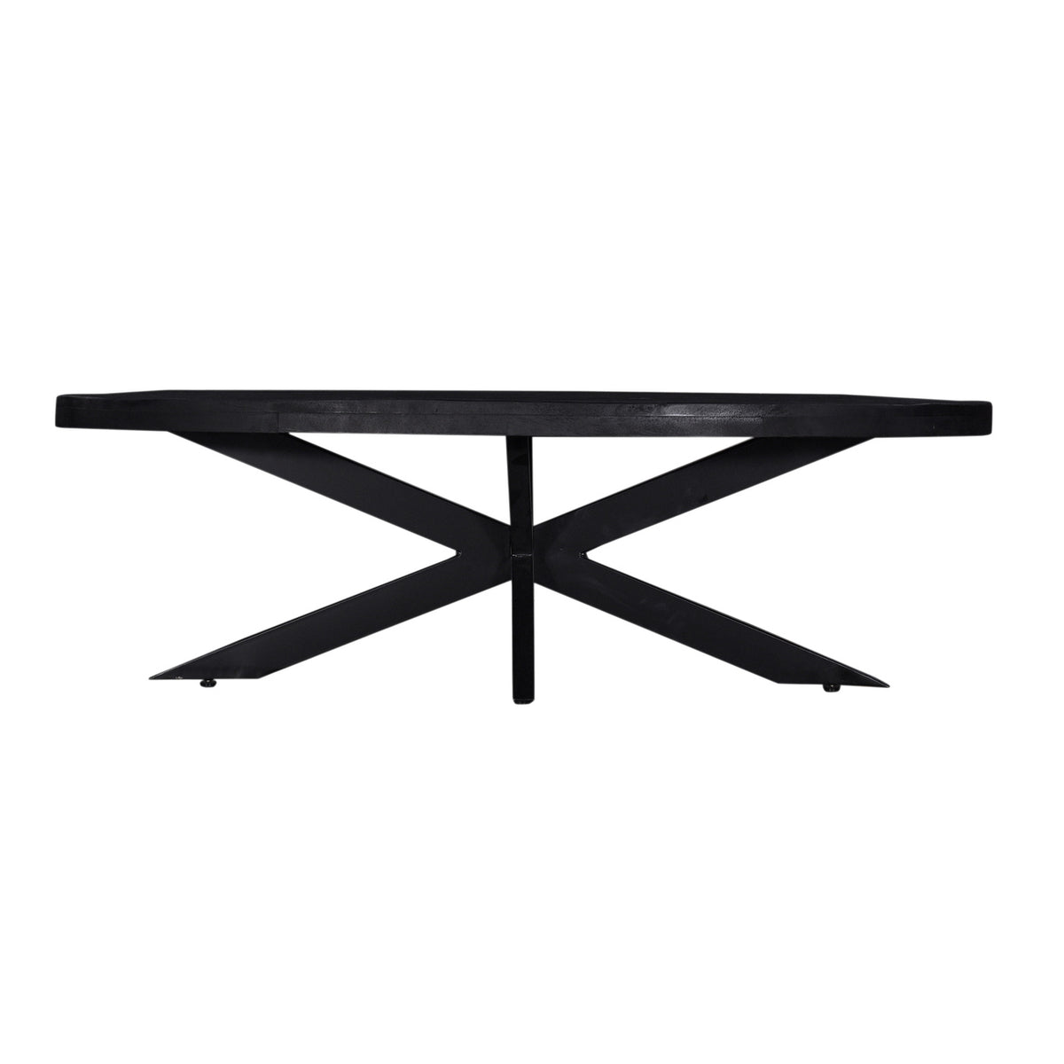 Giga Meubel Salontafel Mansour - Zwart Mangohout - 130x70x40cm