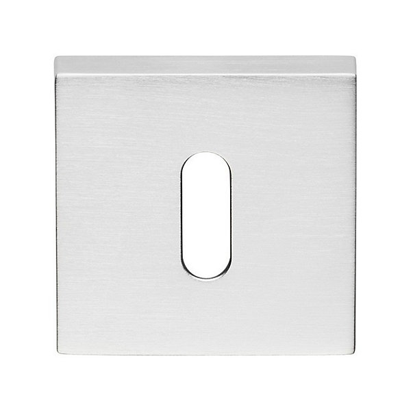 2 poignées rosace monolithe, avec rosace trou pour clé L, finition chrome satinées Garantie 5 ans, pour porte intérieure.