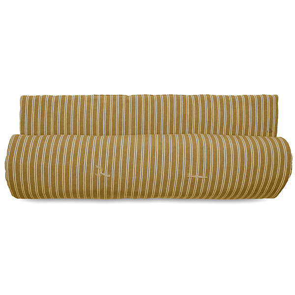 Chemin de lit coton lavé 80x200 cm LILI DéCO marron houblon