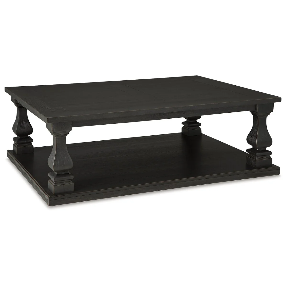 Signature Design by Ashley Wellturn Black Coffee Table - 54W x 40D x 18H