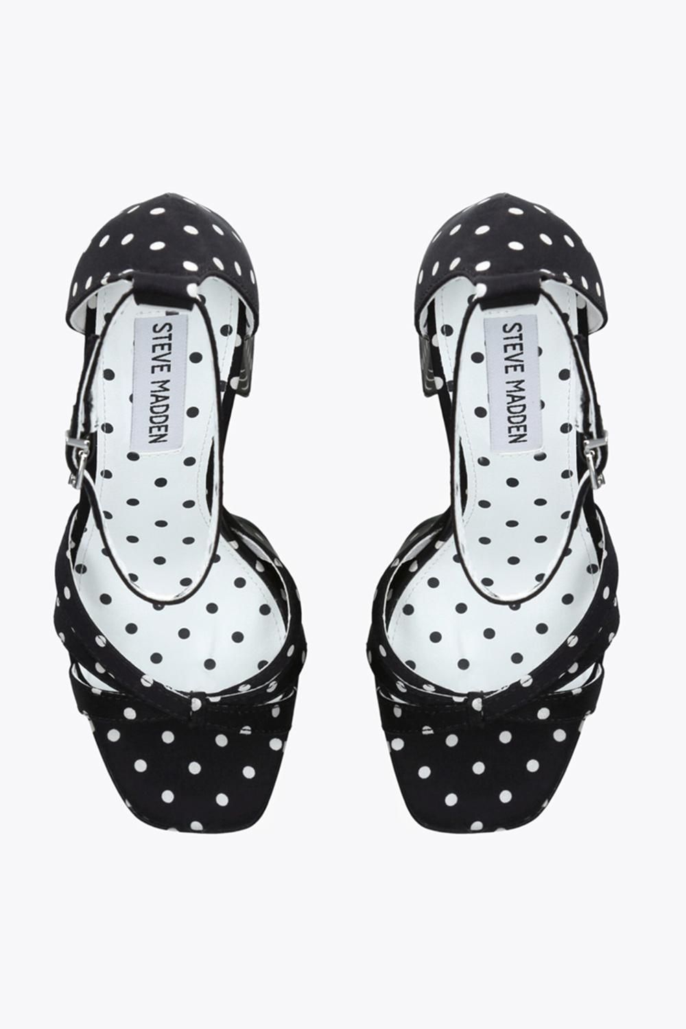 STEVE MADDEN Retro Polka Dot' Fabric Heels