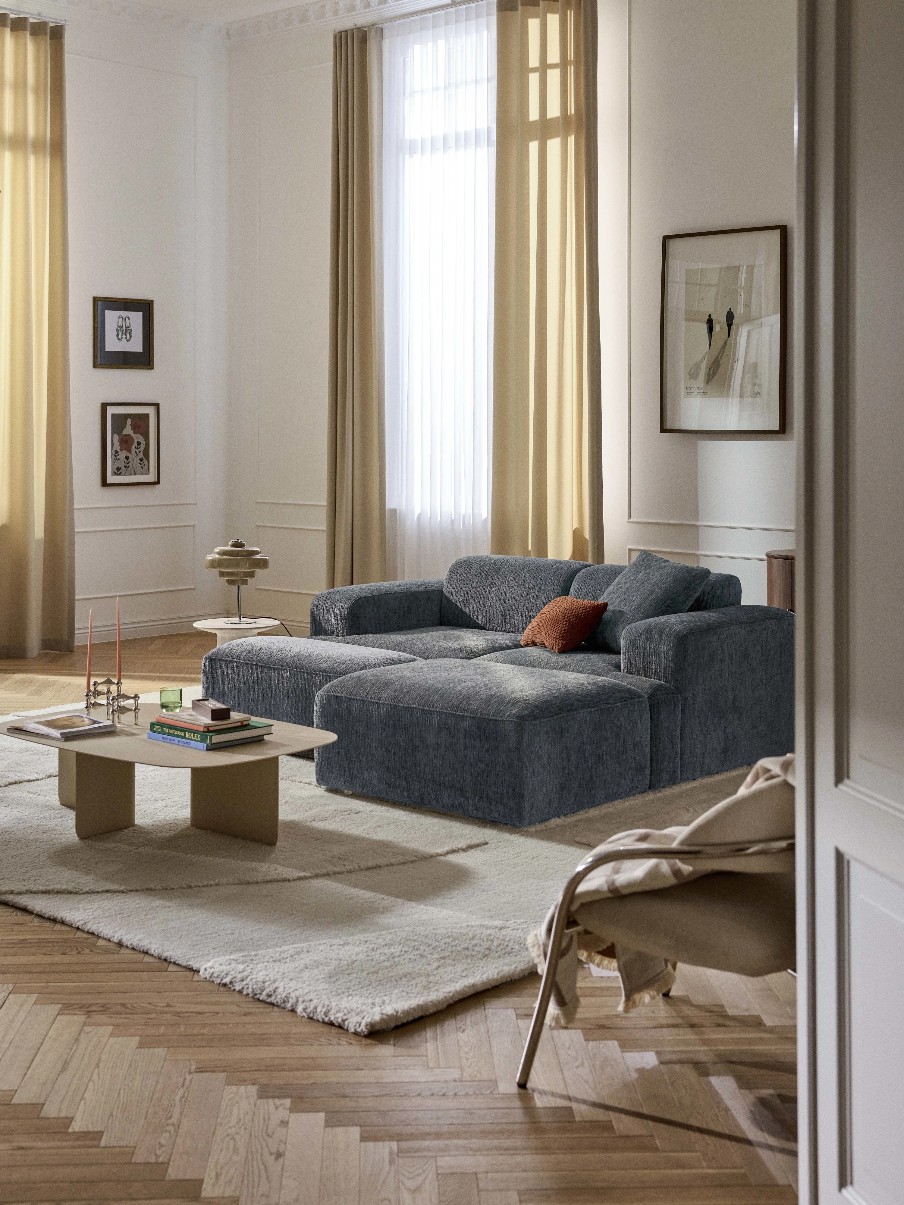 Sofa-Hocker Melva, B 99 x T 42 cm