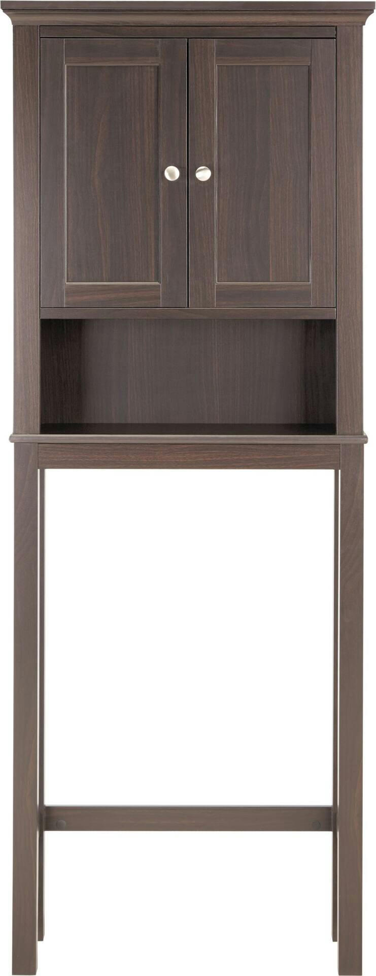 For Living Lakeville 2-Door Over-The-Toilet Spacesaver Bathroom Storage Cabinet, Espresso