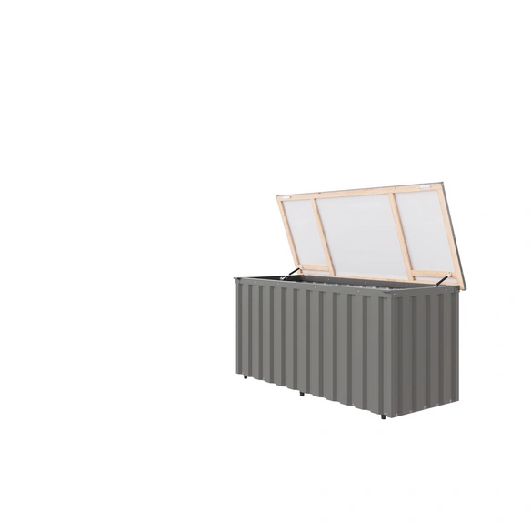 Box »Riepe«, BxHxT: 165 x 69 x 84cm, graualuminium