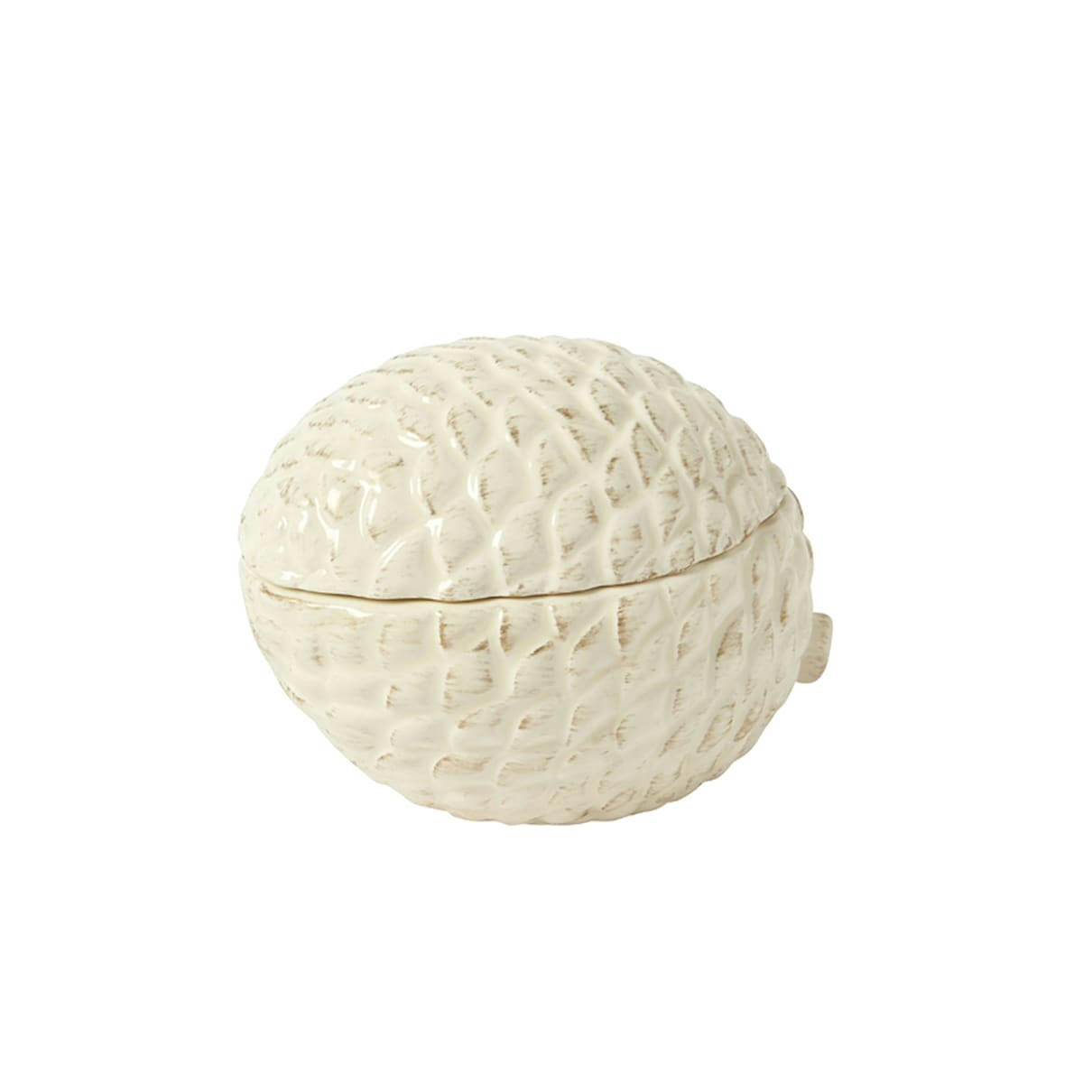 NOËL - Boite décorative pomme de pin en céramique H7