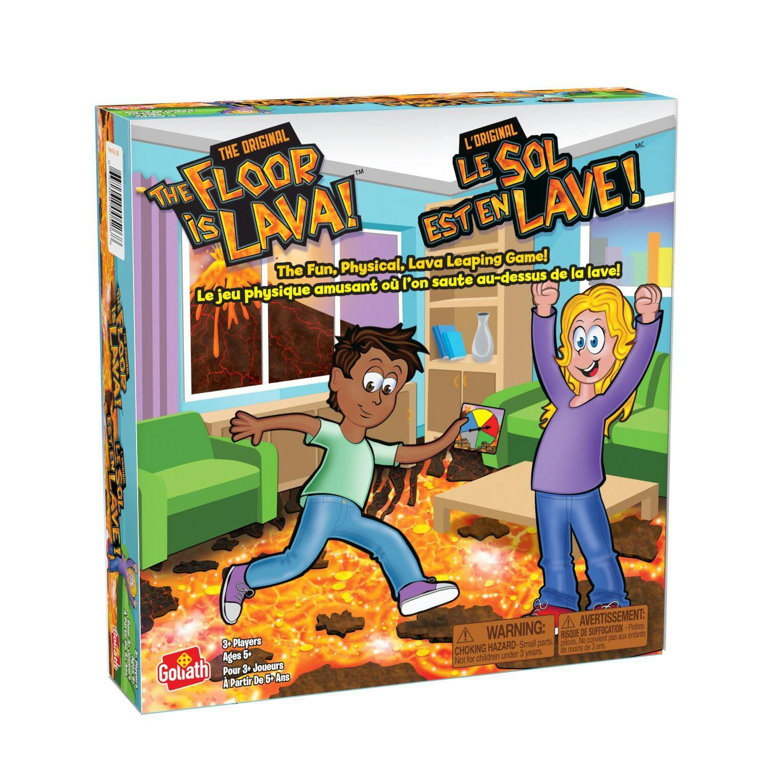 The Original The Floor is Lava Bilingual Family Game, Ages 5+
