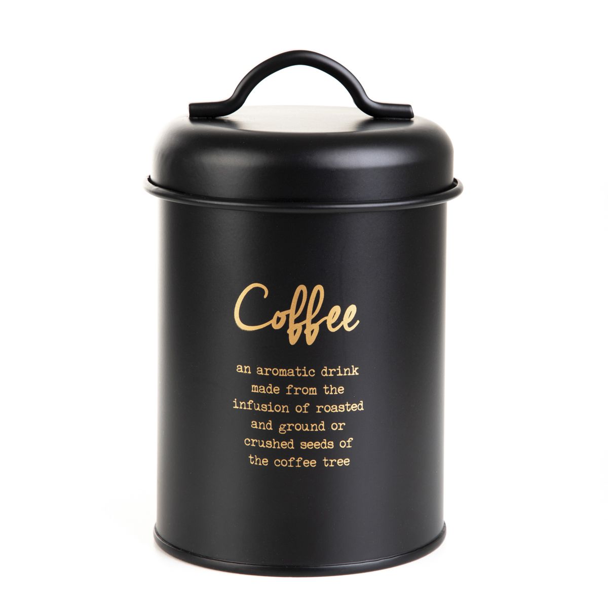 Pojemnik YENNIS na kawę czarny 14x10 cm