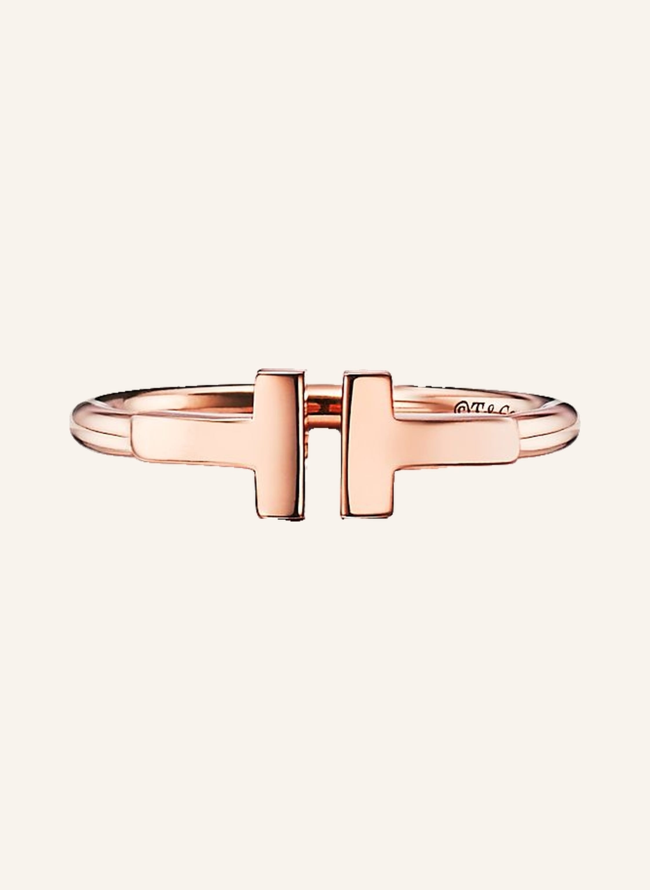 TIFFANY & Co. Ring TIFFANY T WIRE aus 18 Karat Roségold