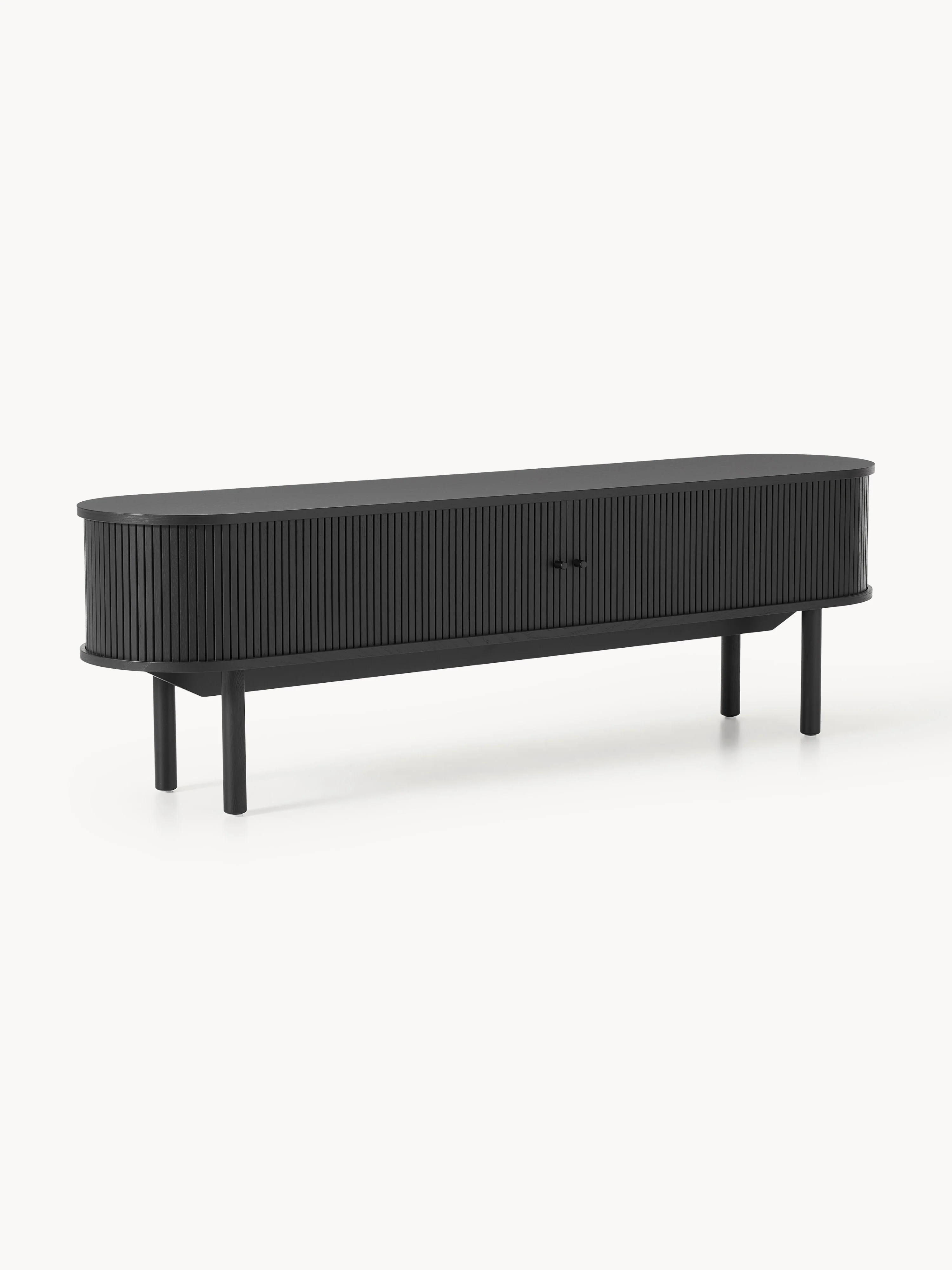TV-Lowboard Calary mit geriffelter Front