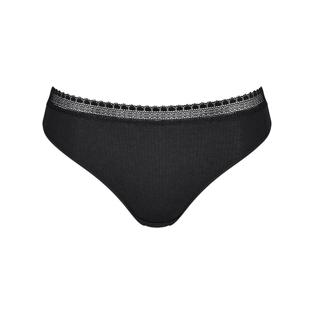 Lot de 2 slips  échancrés en modal Go Ribbed