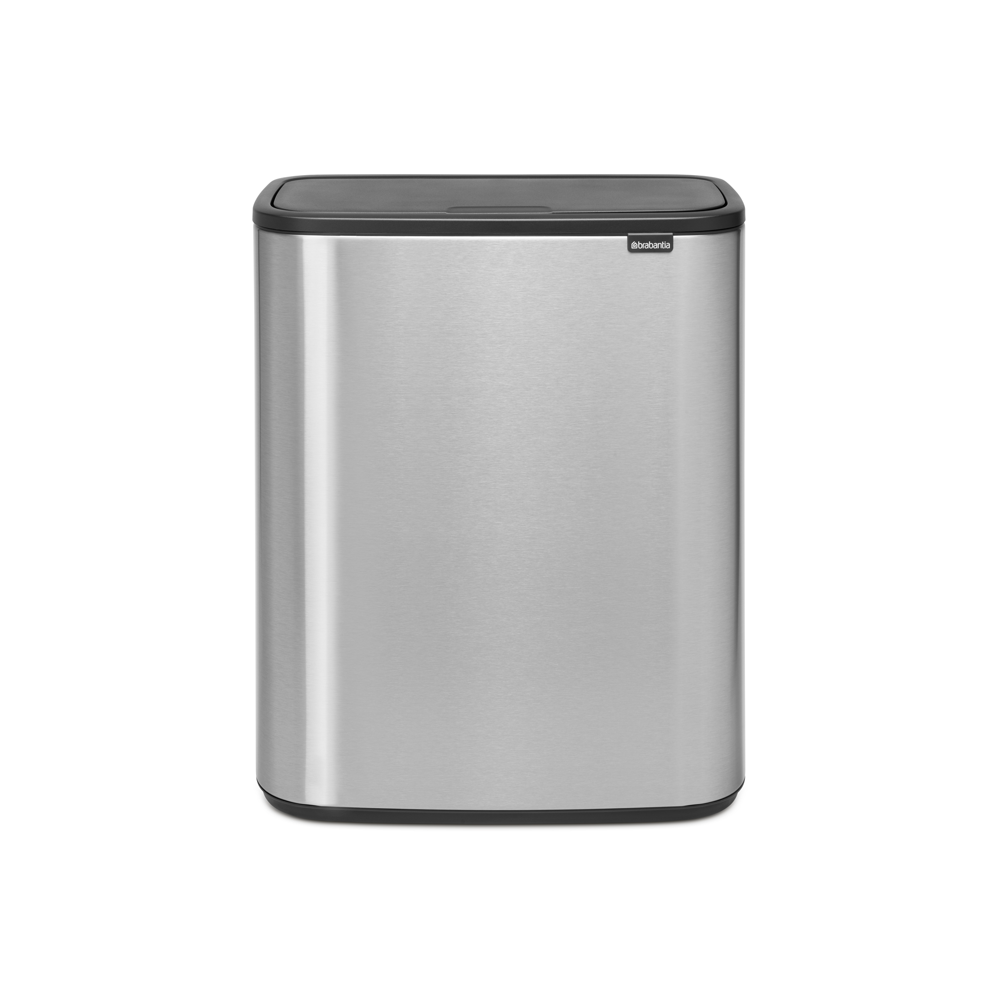 Brabantia Bo Touch Bin, met 2 binnenemmers, 2 x 30 liter - Matt Steel Fingerprint Proof