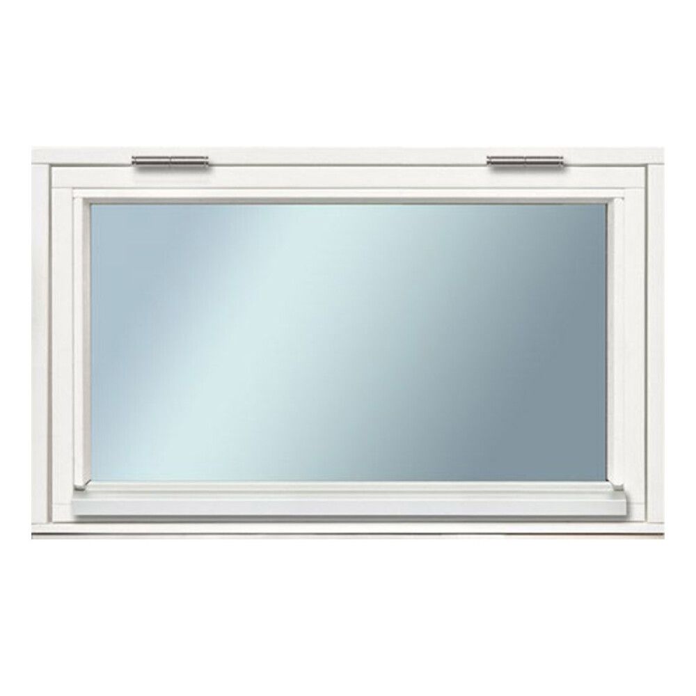 VINDU SOLID ELEMENTS OVERHENGT 8X5 2-GLASS HVITMALT