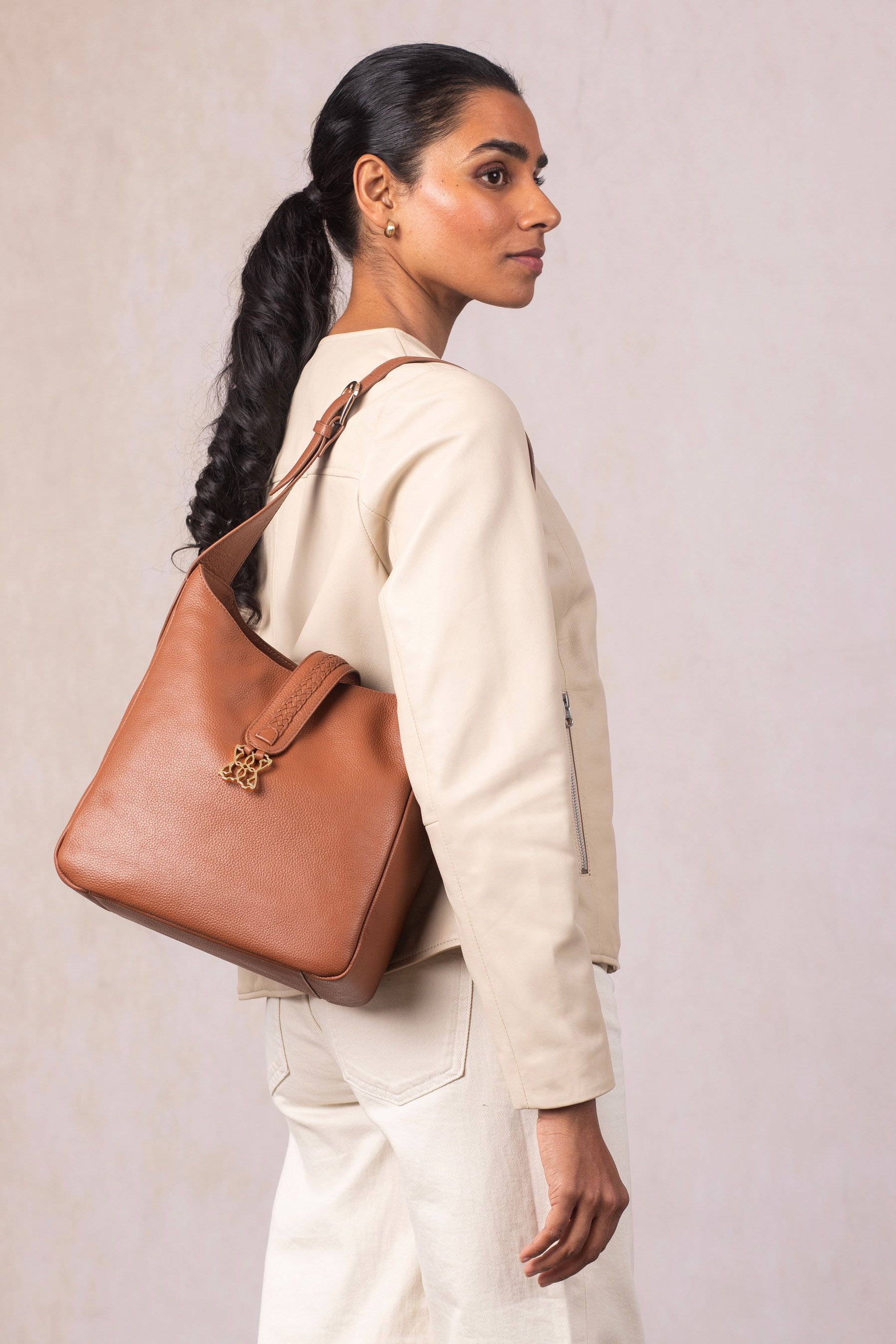 Lakeland Leather Dalston' Leather Hobo Bag