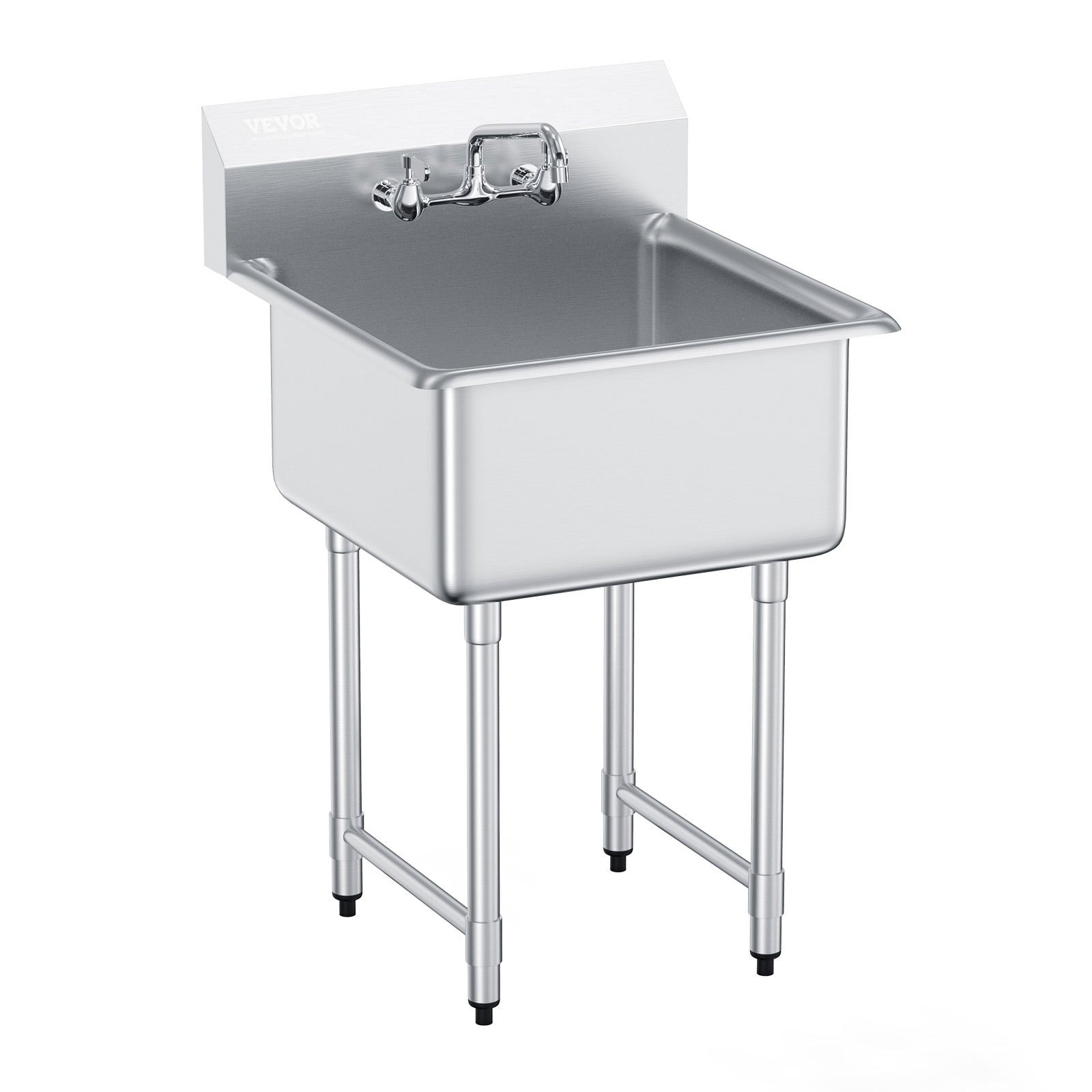 Zlew gastronomiczny basen zlewozmywak gospodarczy 45.7x45.7 cm