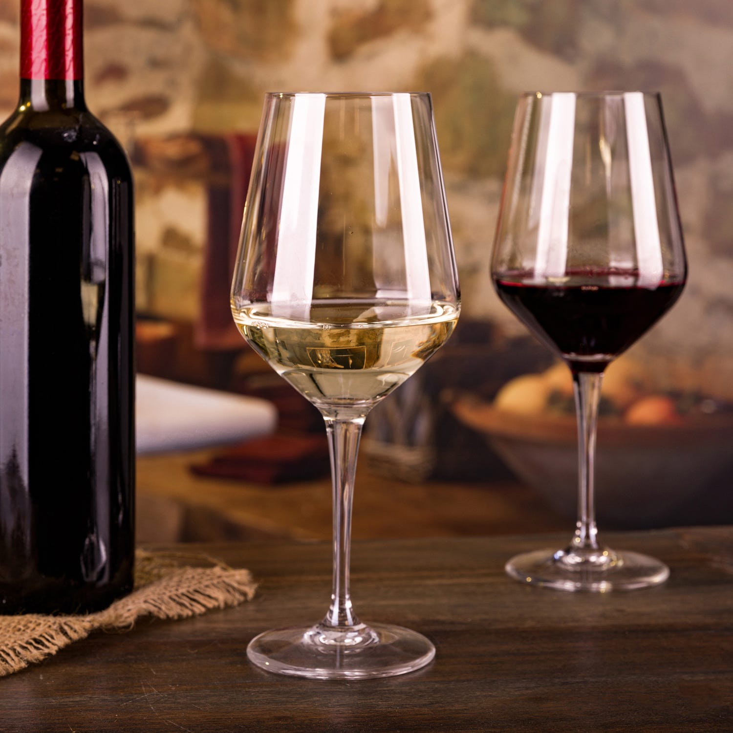 Set 6 calici Universale Io Vino in vetro cristallo