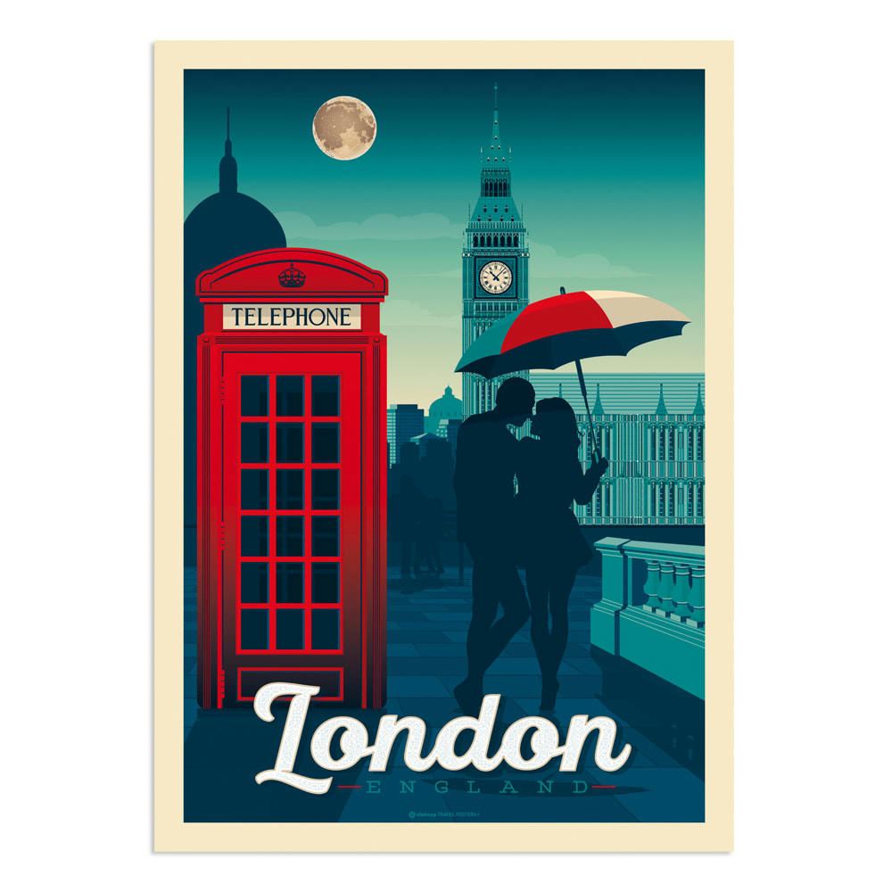 - Affiche Londres  30x40 cm