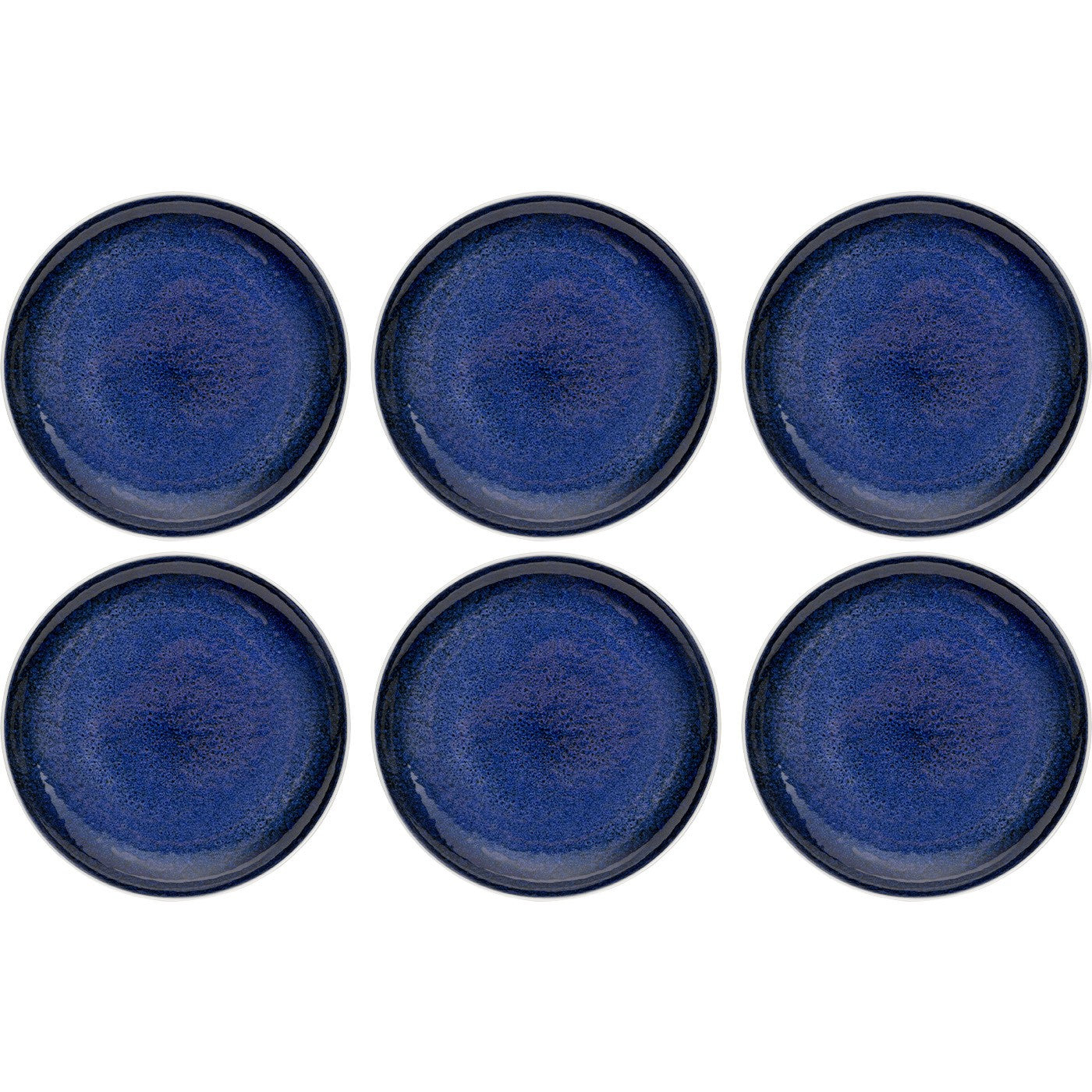 Kare Design Borden Partito blauw Ø20cm (6/set)