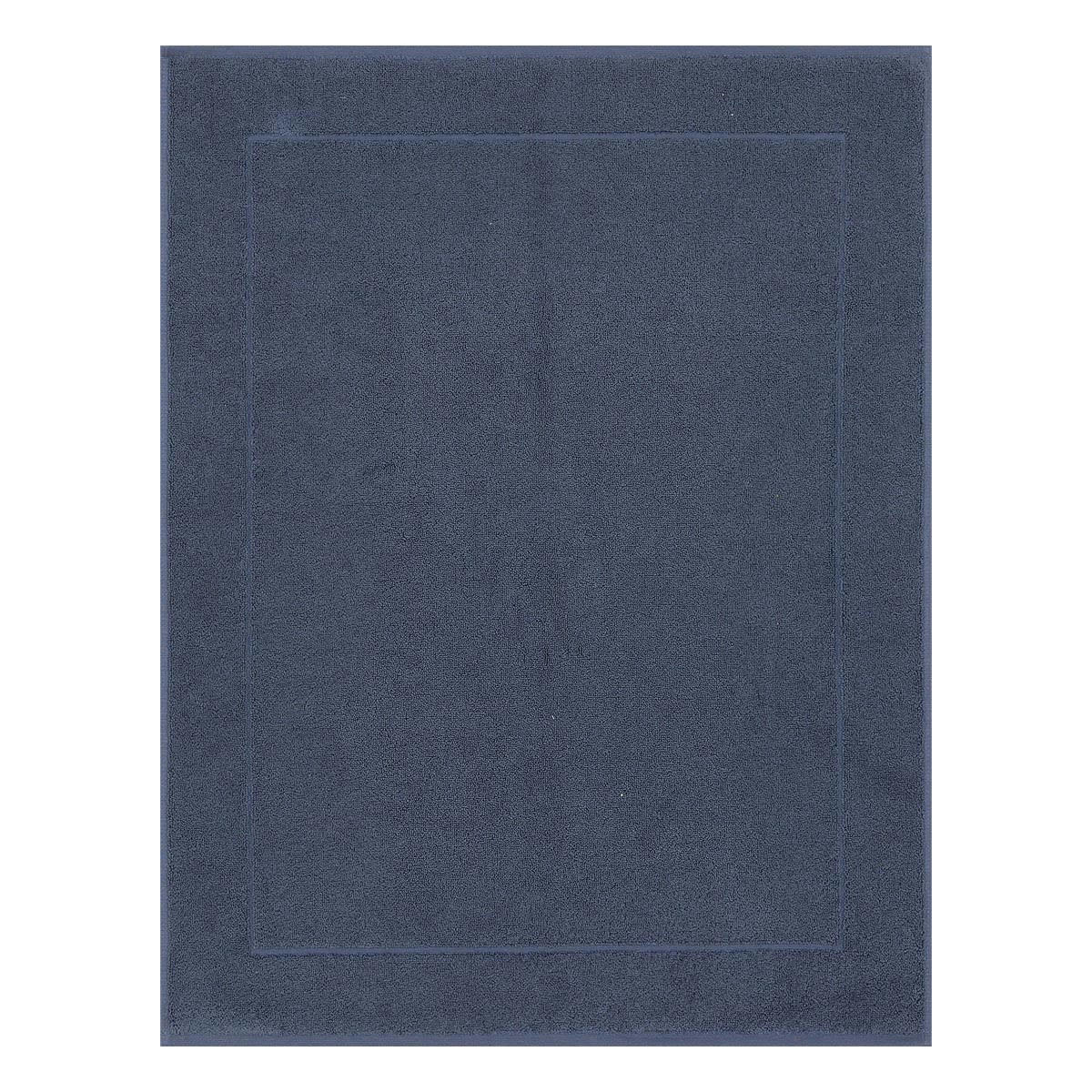 CARESSE - Tapis de bain en coton bleu orient 60 x 80