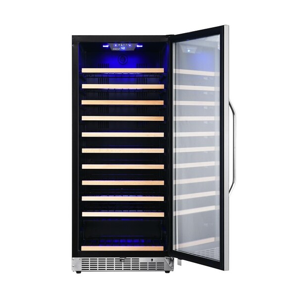 EdgeStar 24 Inch Wide 111 Bottle Capacity Free Standing Single Zone - Stainless Steel