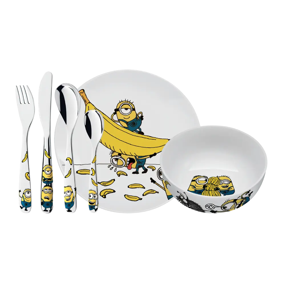 Kinder Geschirr-Set 6-teilig Minions