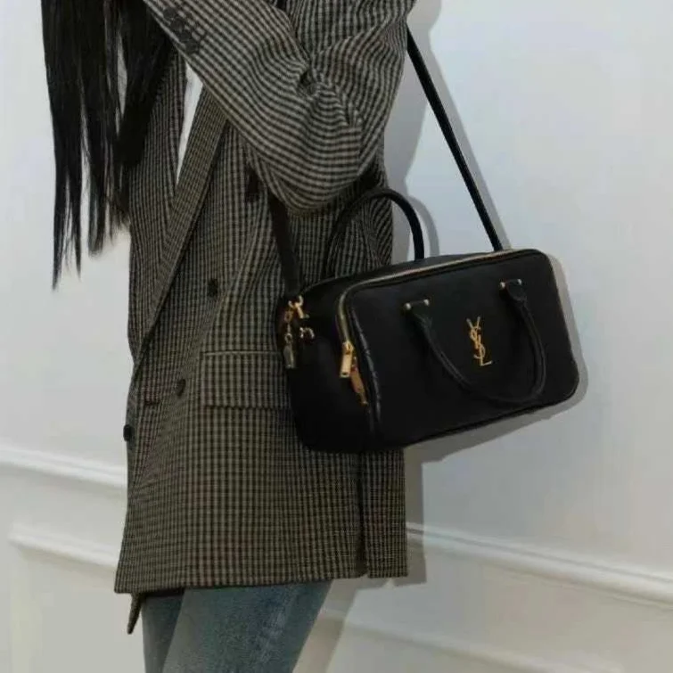Saint Laurent Lambskin Lyia Quilted Duffle Bag (7A regular version)
