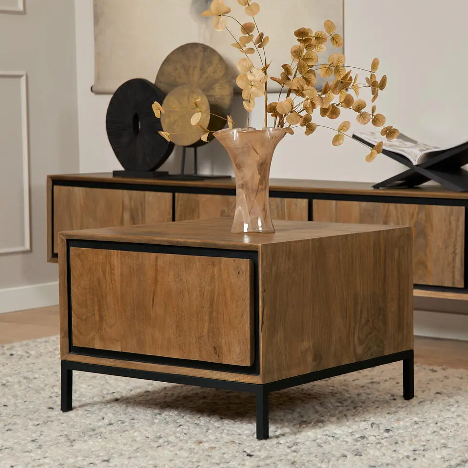 Starfurn - Bijzettafel RichWood - Bruin - 60x60x40 cm