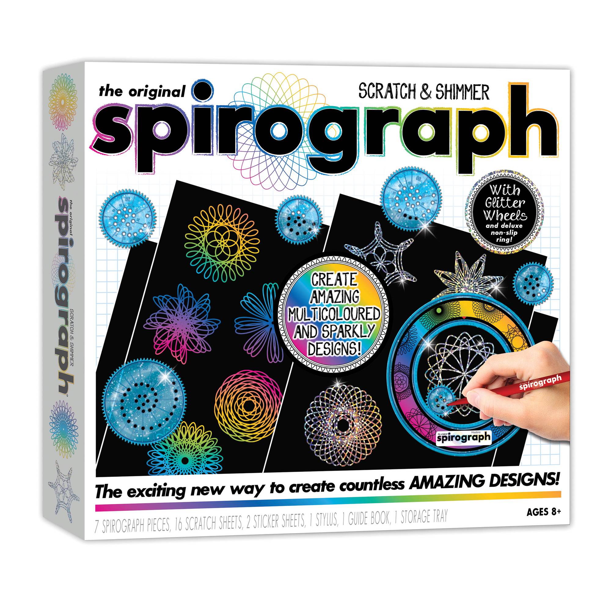 Scratch and Shimmer Spirograph