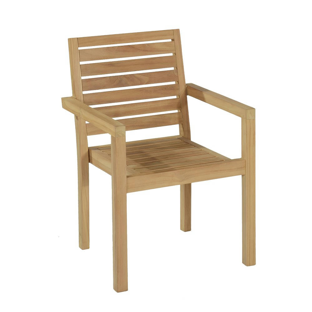 TIVOLI - Fauteuil de jardin empilable en teck