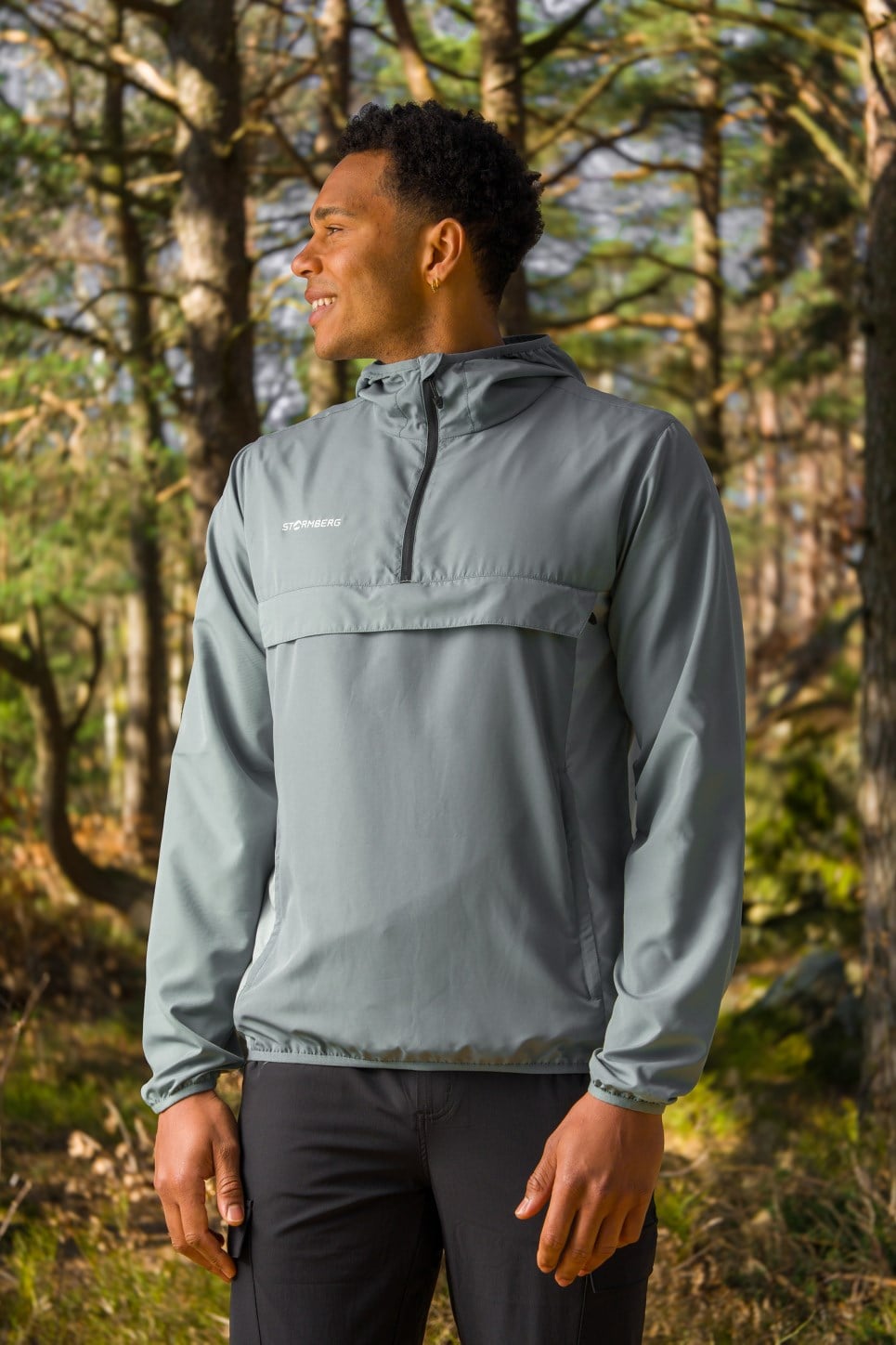 Vindestad packable anorakk