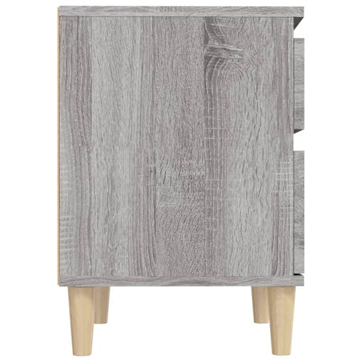 NNEVL Bedside Cabinets 2 pcs Grey Sonoma 40x35x50 cm