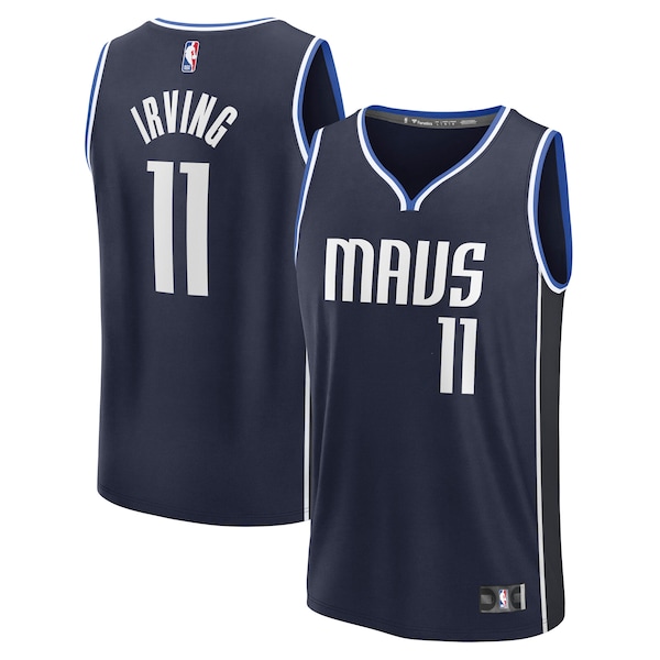Kyrie Irving Dallas Mavericks  Fast Break Replica Player Jersey - Statement Edition - Navy