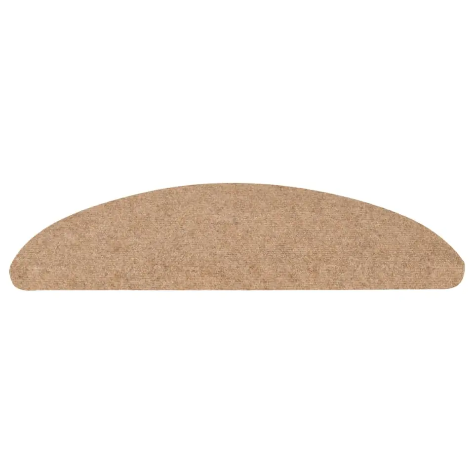 vidaXL - Trapmat - Beige - Stof - 56 x 17 x 3 cm - 10 stuks