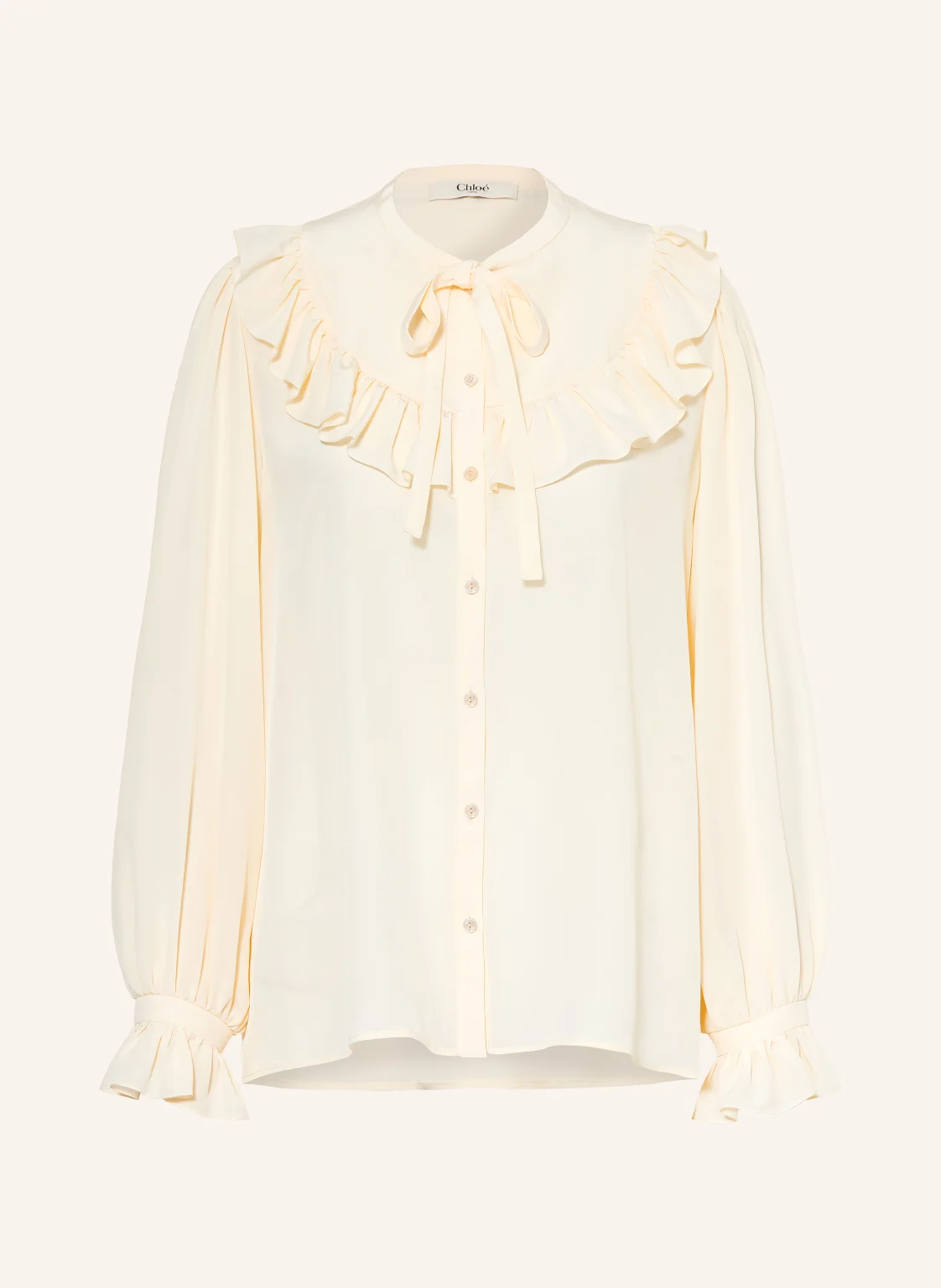 Chloé Seidenbluse mit Rüschen