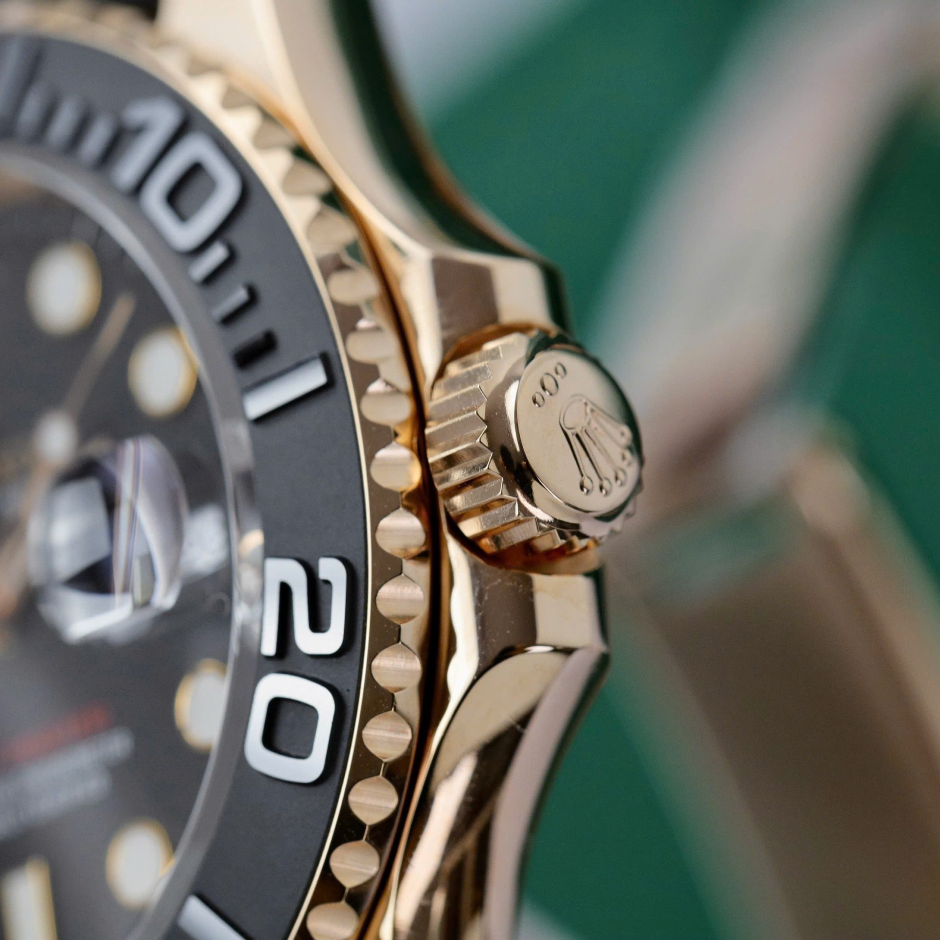 Rolex Yacht-Master RG Plated Black Dial 40mm Oysterflex Super Clone