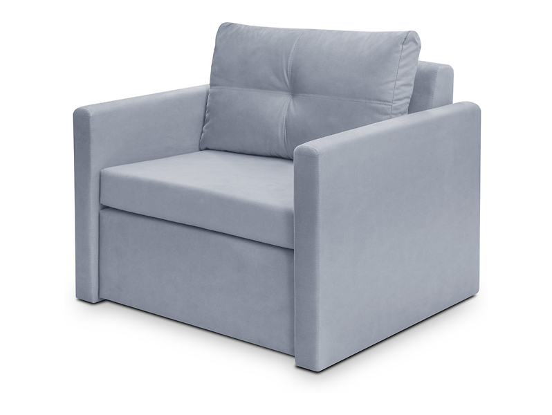 Sofa jednoosobowa Bunio rozkładana z pojemnikiem szara